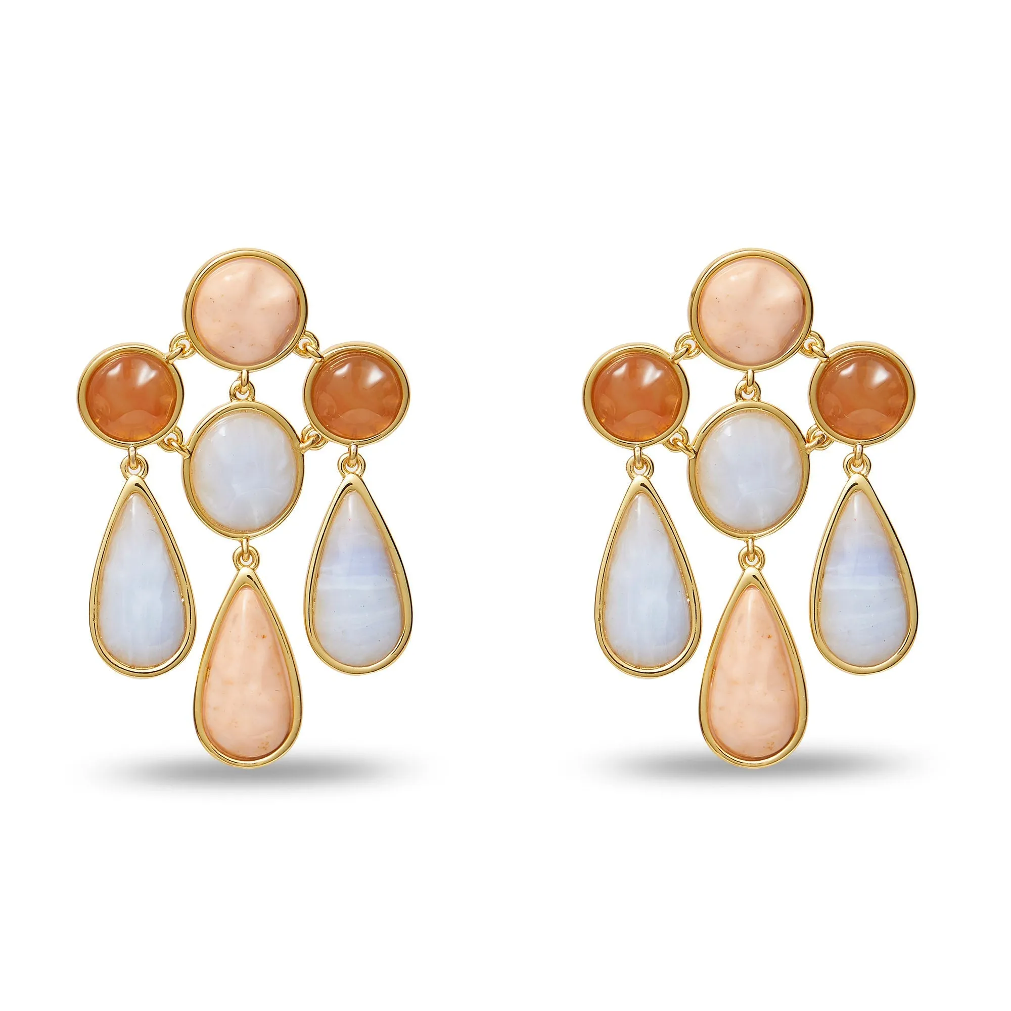 TWILIGHT REFLECTION CHANDELIER EARRINGS sold by Lele Sadoughi