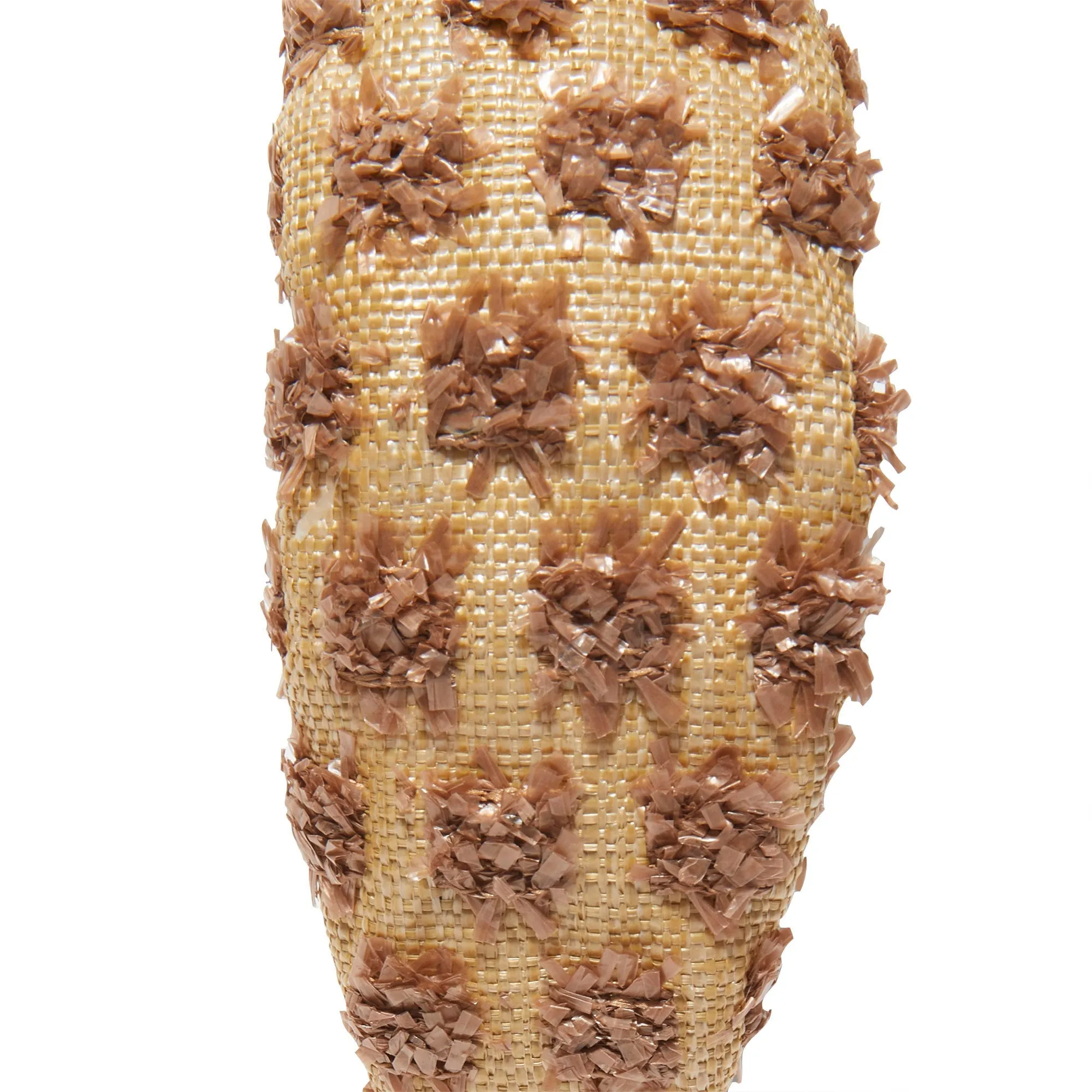 CHOCOLATE DOTTED RAFFIA KNOTTED HEADBAND sold by Lele Sadoughi product image thumbnail 4