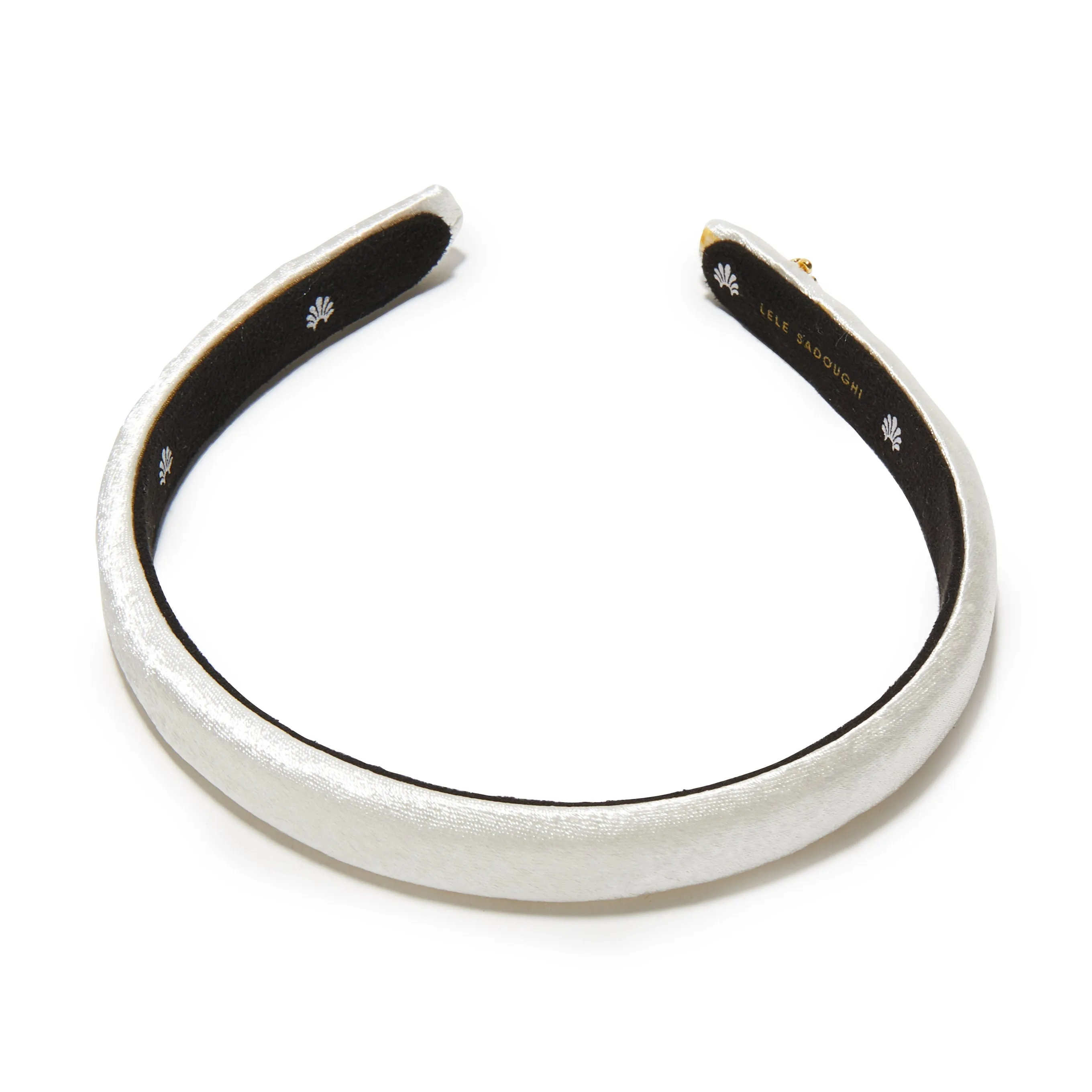 IVORY SILK GIGI HEADBAND sold by Lele Sadoughi product image thumbnail 2