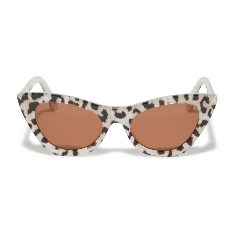 LEOPARD DOWNTOWN CAT-EYE SUNGLASSES sold by Lele Sadoughi