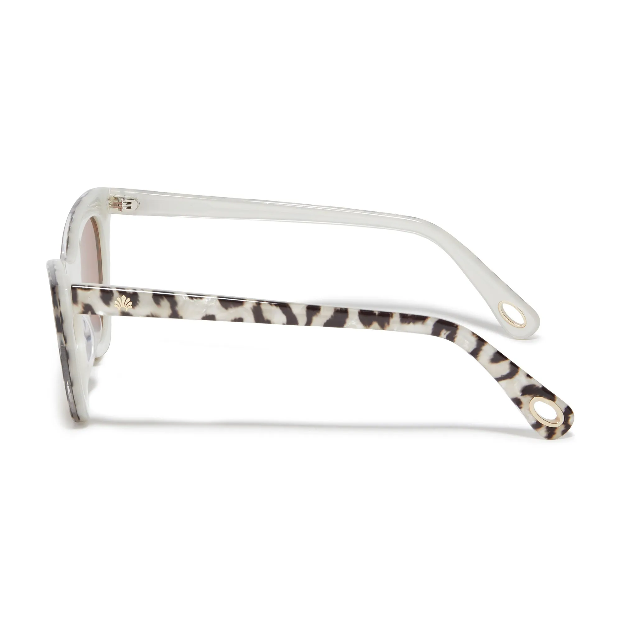 LEOPARD DOWNTOWN CAT-EYE SUNGLASSES sold by Lele Sadoughi product image thumbnail 5