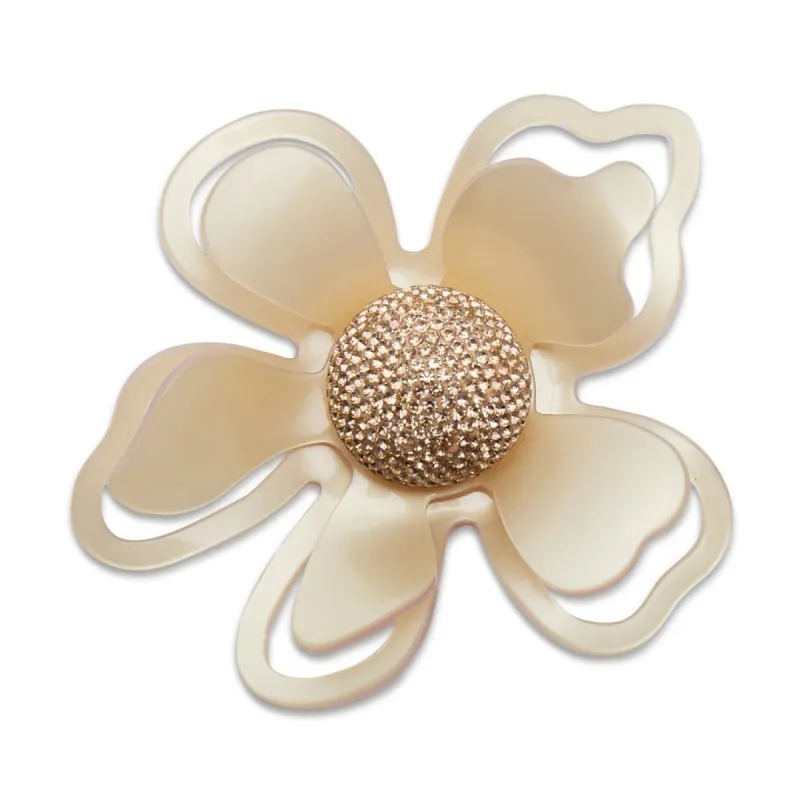 LELE X SJP NOISETTE AZALEA BROOCH made by Lele Sadoughi