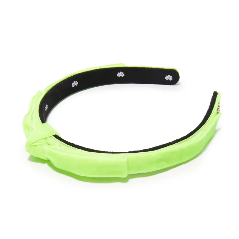 NEON SUNSHINE BARDOT SLIM RIBBON HEADBAND sold by Lele Sadoughi