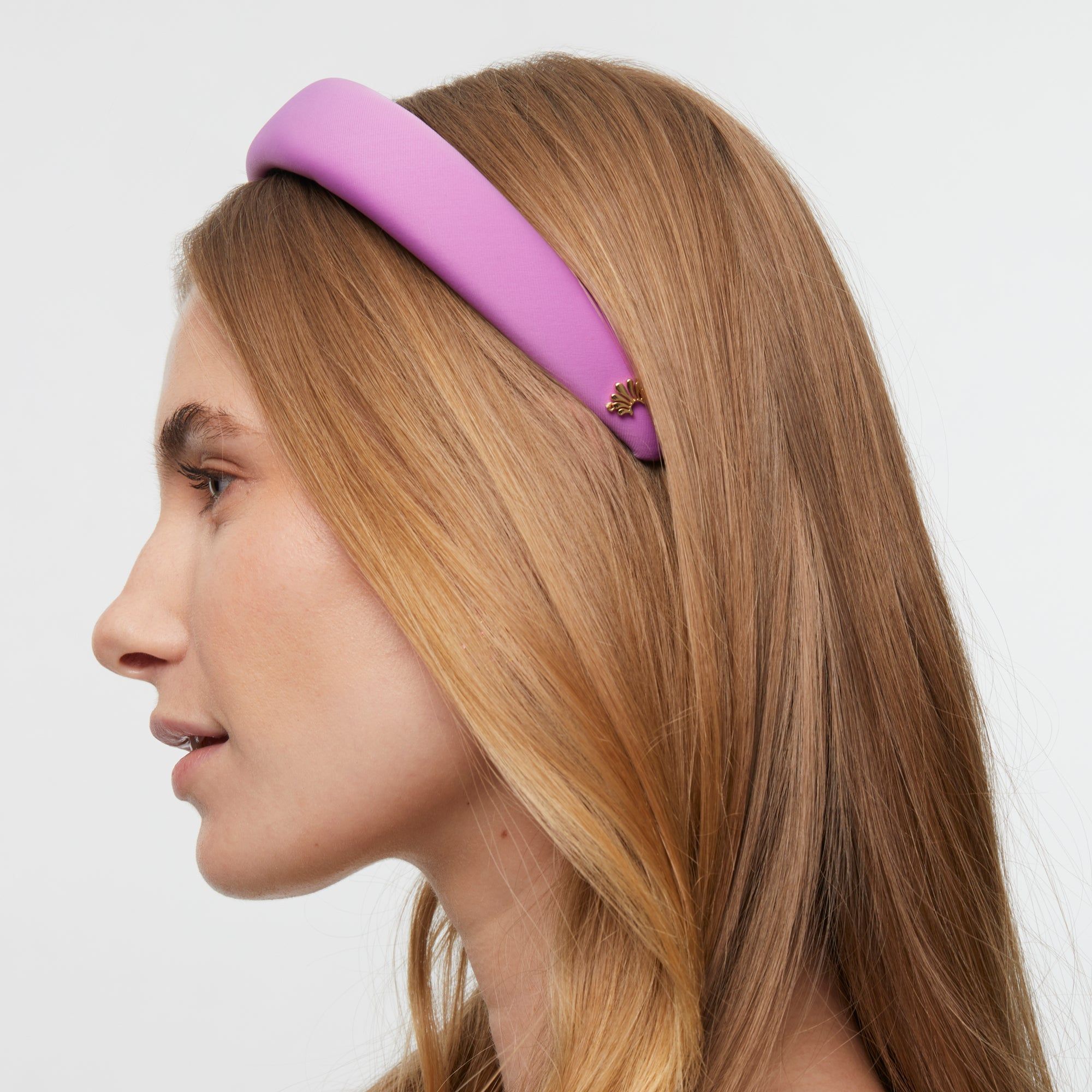 LAVENDER NEOPRENE ALICE HEADBAND sold by Lele Sadoughi product image thumbnail 4