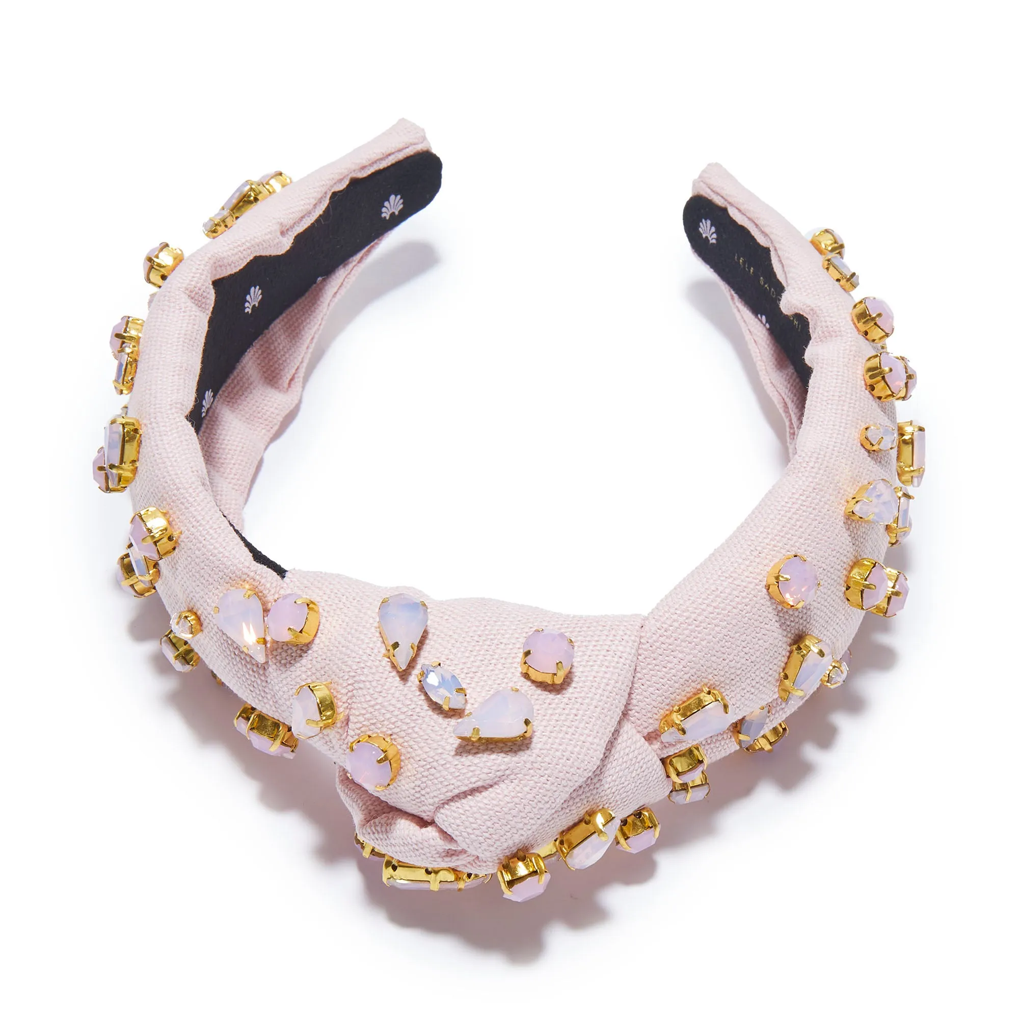 ROSEWATER MIXED CRYSTAL WOVEN KNOTTED HEADBAND sold by Lele Sadoughi product image thumbnail 5