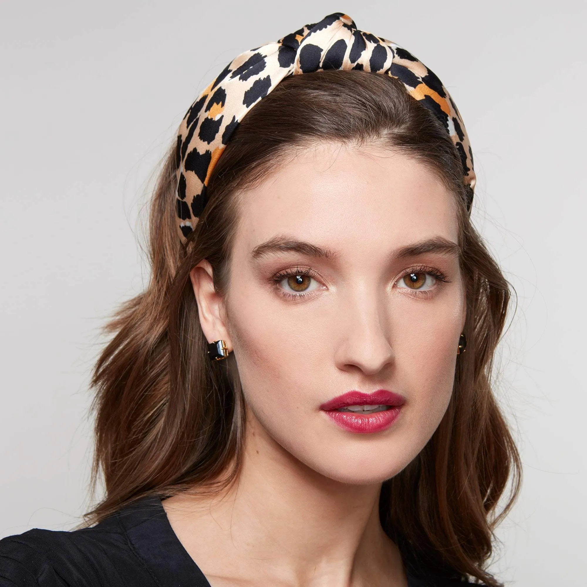 SILK LEOPARD PRINT HEADBAND sold by Lele Sadoughi product image thumbnail 2