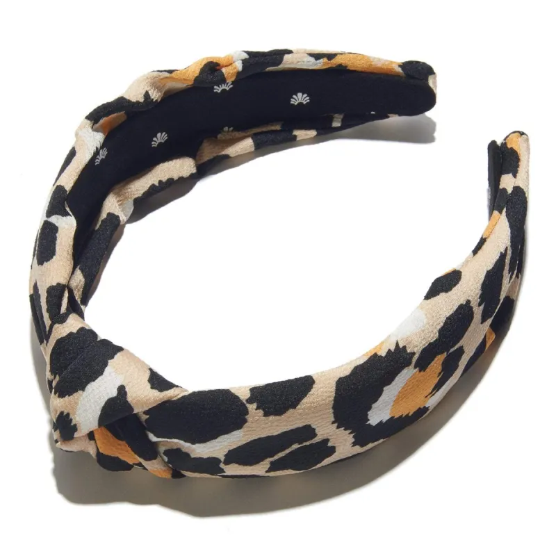 SILK LEOPARD PRINT HEADBAND sold by Lele Sadoughi