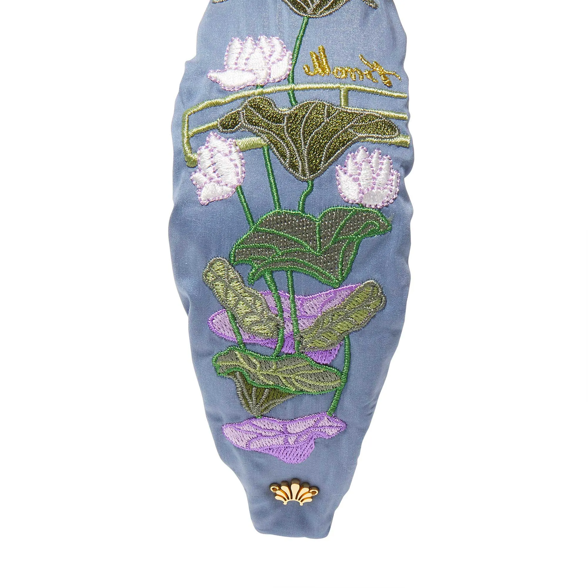 PASTEL GARDEN THE MET X LELE MONET EMBROIDERED KNOTTED HEADBAND sold by Lele Sadoughi product image thumbnail 3