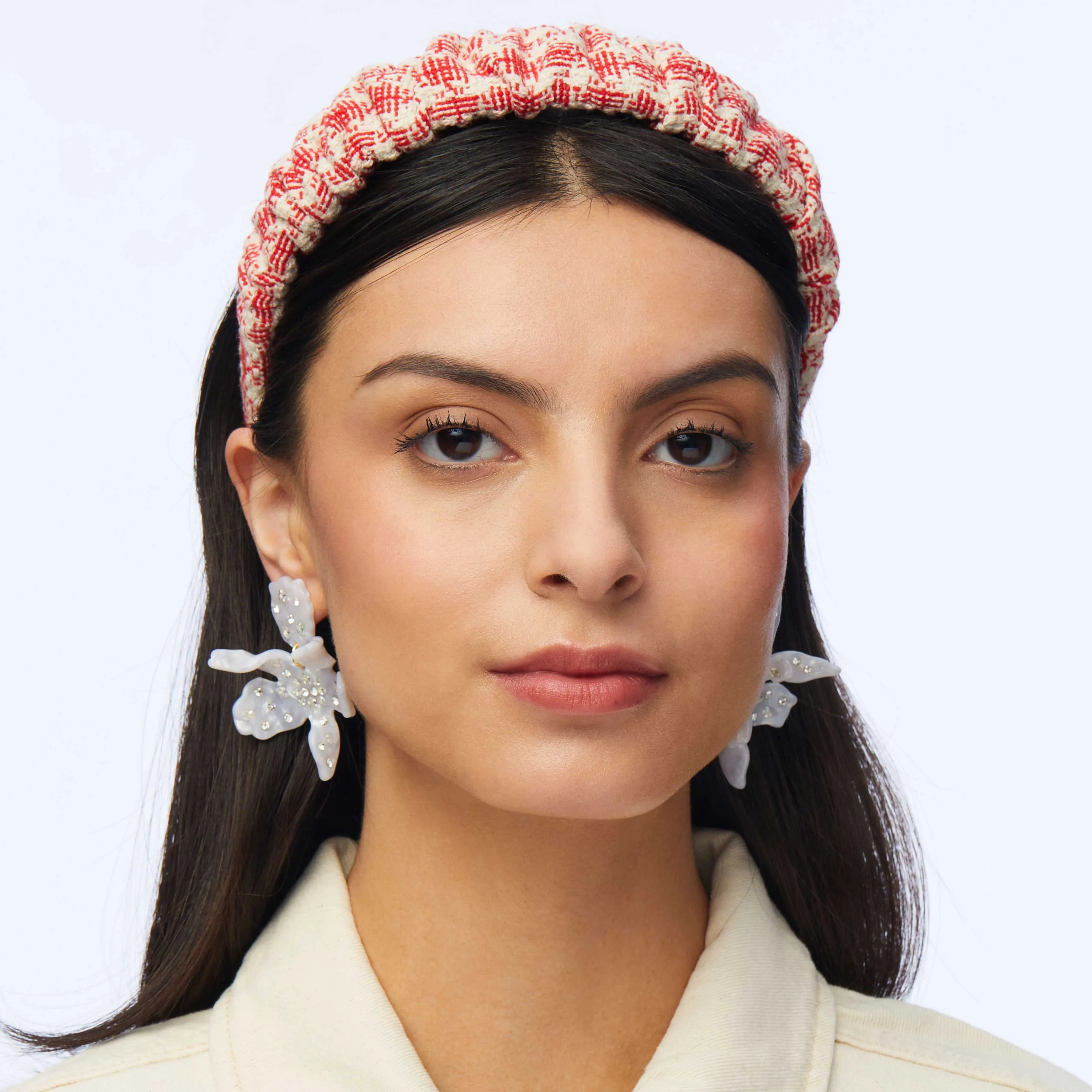 LADYBUG RED TWEED KELLY HEADBAND sold by Lele Sadoughi product image thumbnail 2