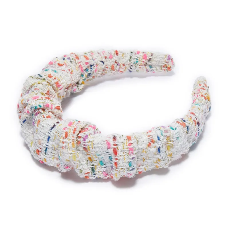 TAFFY RAINBOW TWEED KELLY HEADBAND sold by Lele Sadoughi
