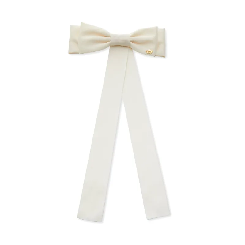 IVORY JANE BOW BARRETTE sold by Lele Sadoughi