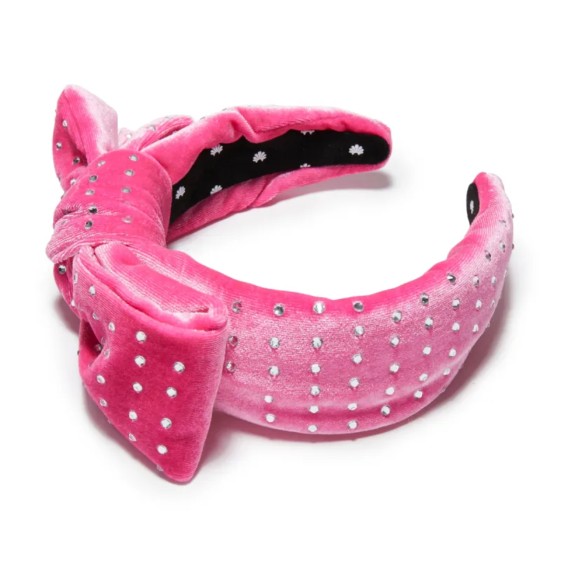 PINK CRYSTAL DOTTED HOLLY HEADBAND sold by Lele Sadoughi