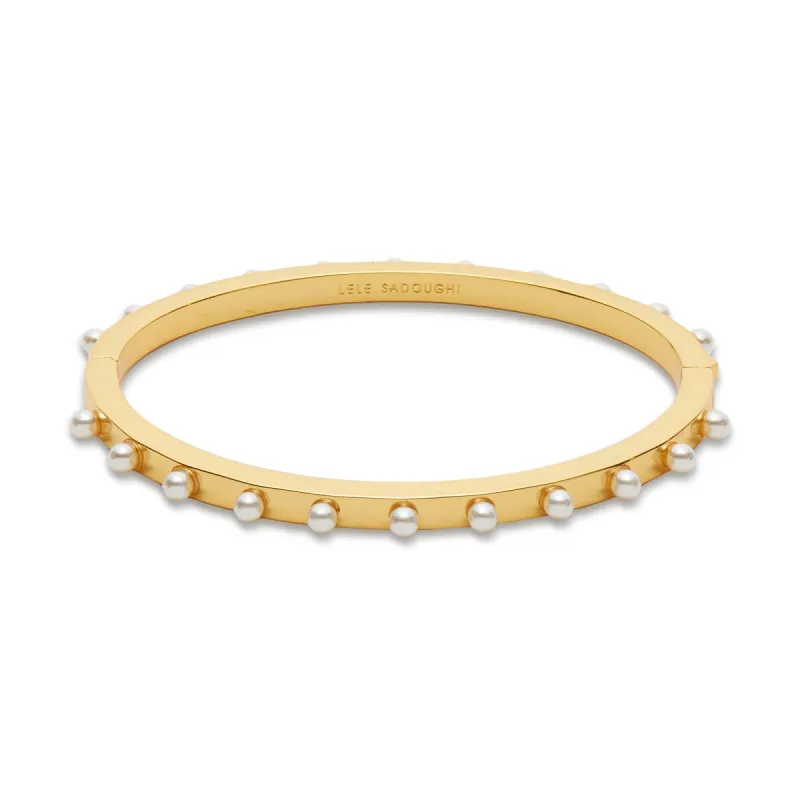 PEARL HINGE BANGLE made by Lele Sadoughi