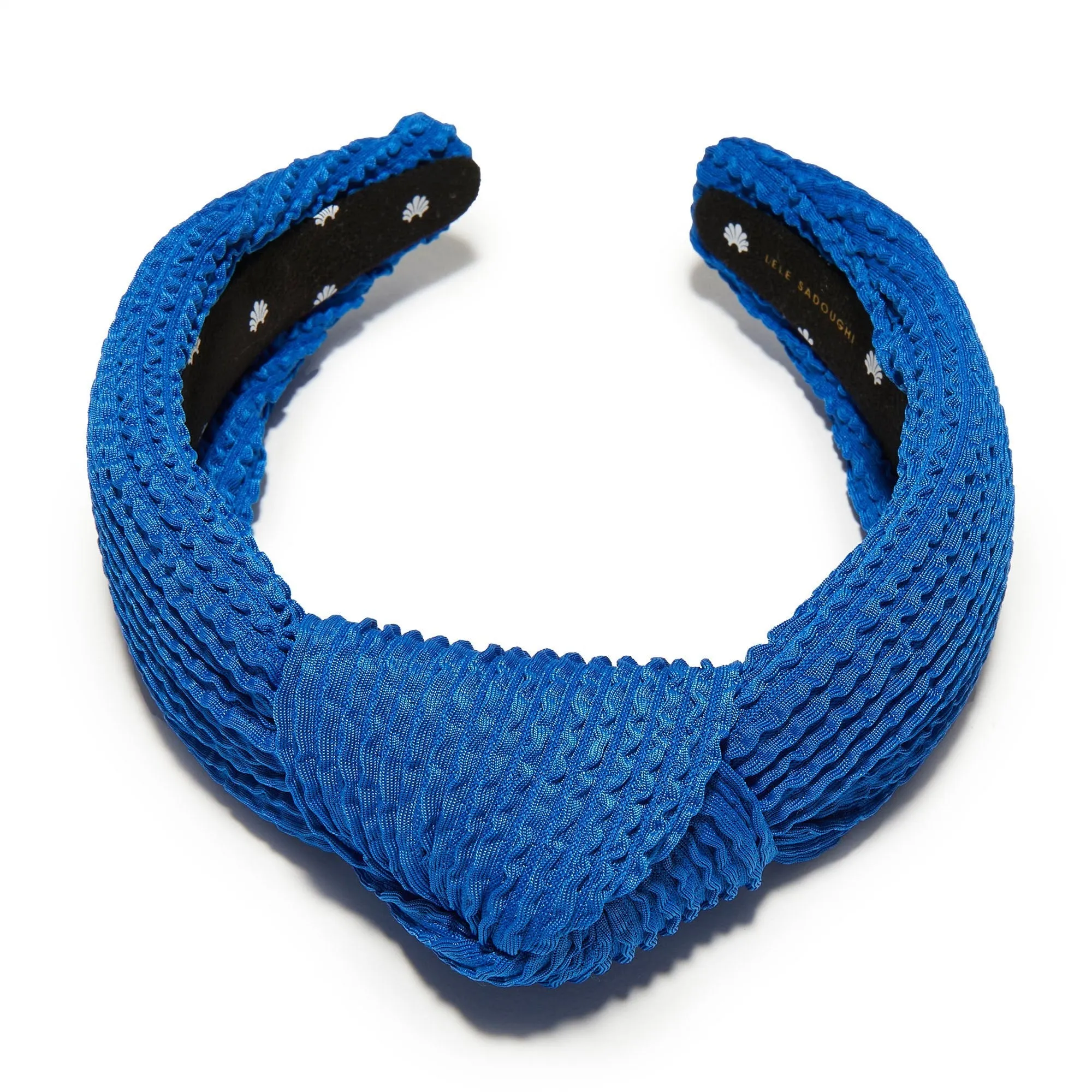 COBALT SWIMMER KNOTTED HEADBAND sold by Lele Sadoughi product image thumbnail 4