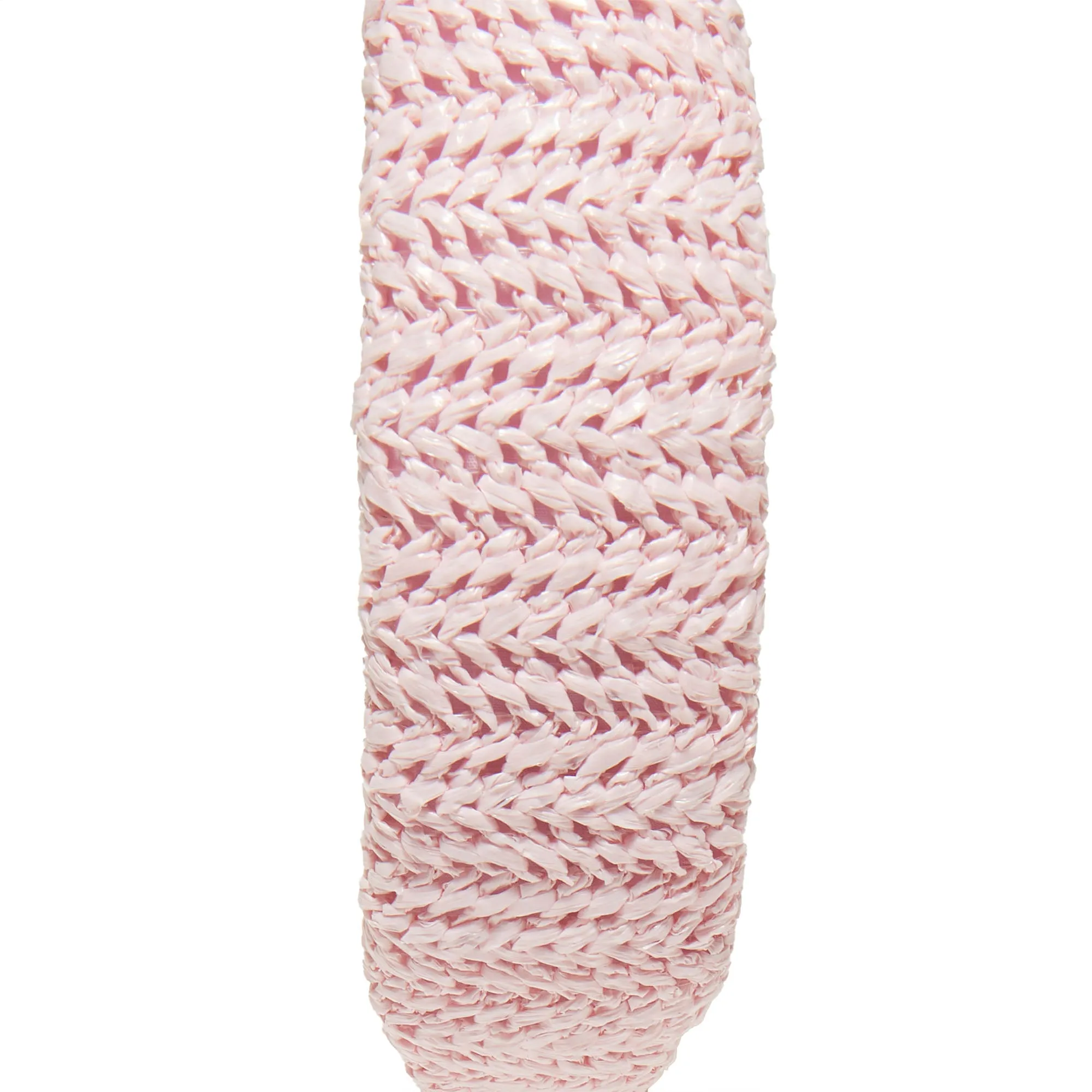 BLUSH RAFFIA SLIM KNOTTED HEADBAND sold by Lele Sadoughi product image thumbnail 3