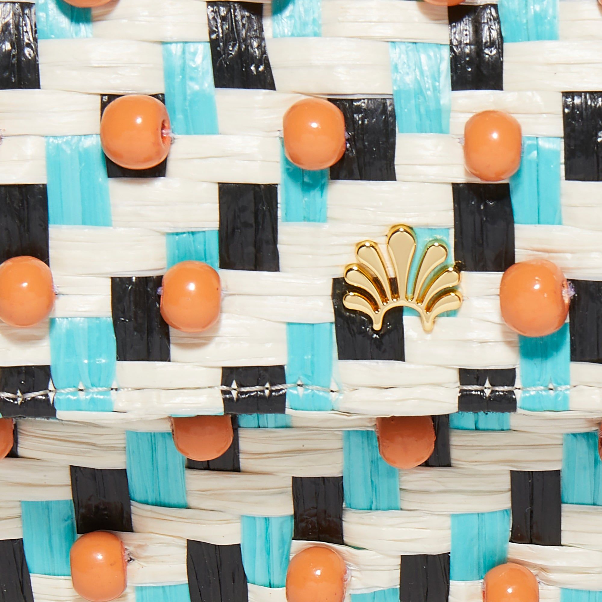 CORAL SUNSET BELEN RAFFIA WOVEN BELT BAG sold by Lele Sadoughi product image thumbnail 5