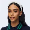 CHALK DISTRESSED DENIM KELLY HEADBAND sold by Lele Sadoughi