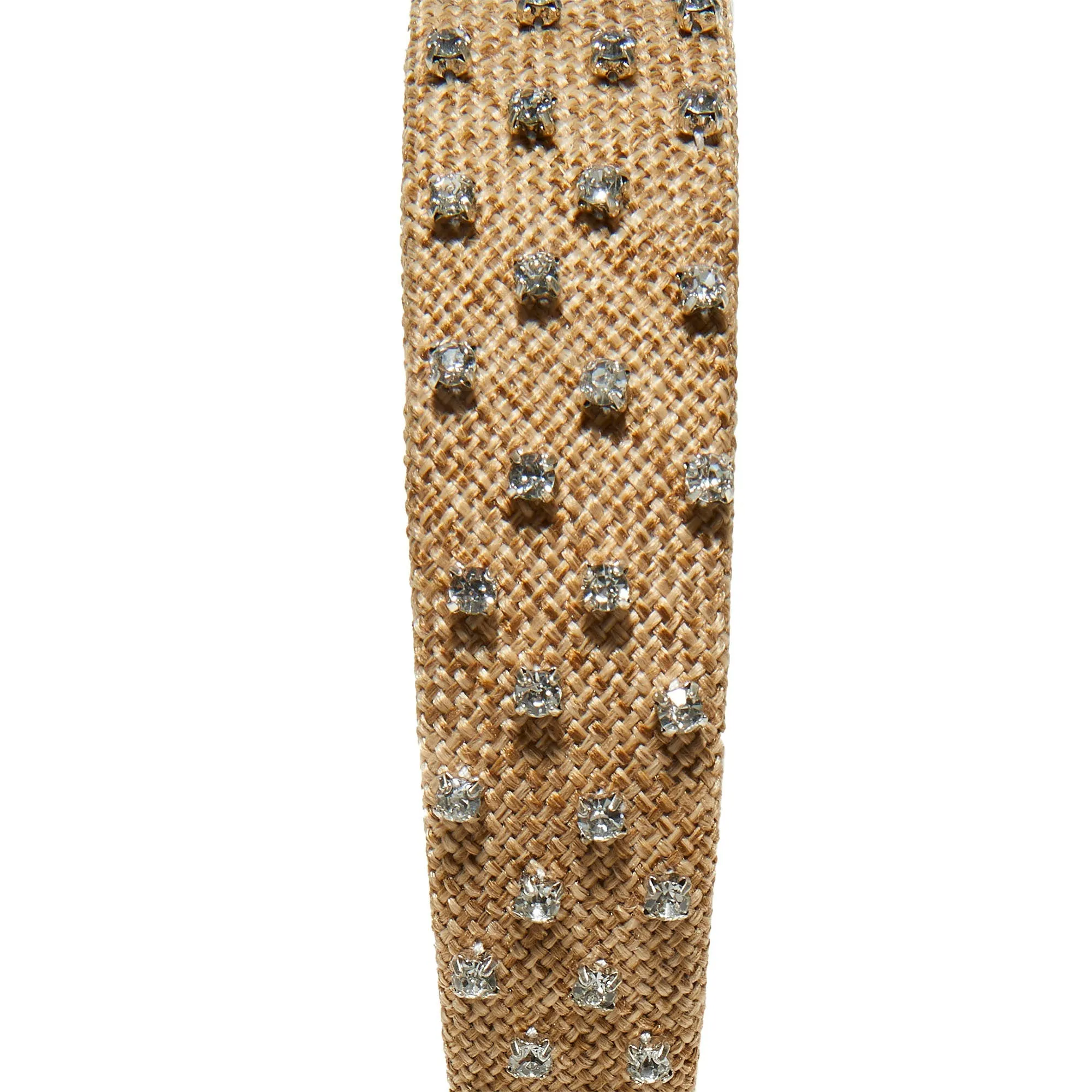 NATURAL CRYSTAL EMBELLISHED BESSETTE HEADBAND sold by Lele Sadoughi product image thumbnail 3