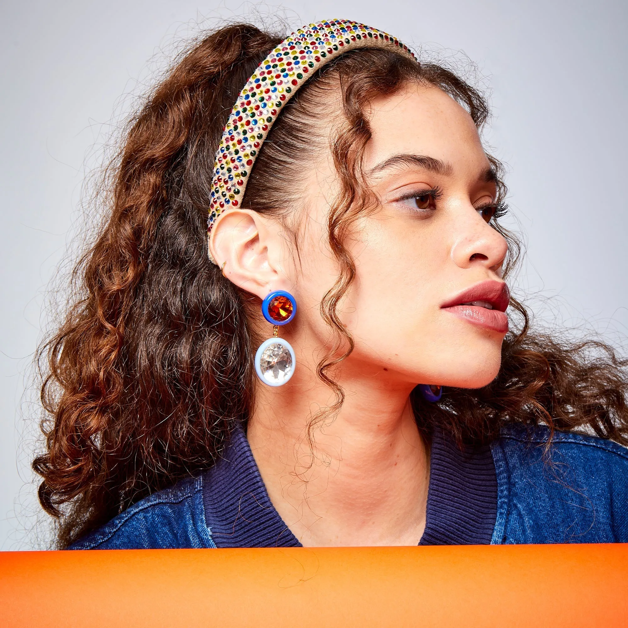 SAND RAINBOW CRYSTAL ALICE HEADBAND sold by Lele Sadoughi product image thumbnail 4