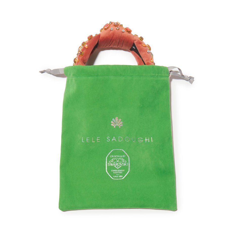 SILVER SNOW SWAROVSKI® CRYSTAL MELANGE GIGI sold by Lele Sadoughi product image thumbnail 5