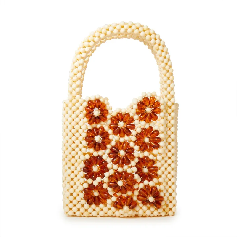 AMBER DAISY BEADED MINI BAG made by Lele Sadoughi