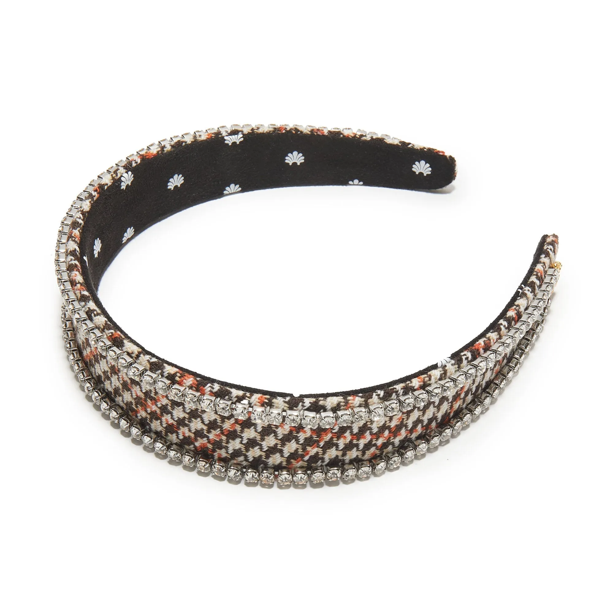 OAK TWEED BESSETTE CRYSTAL EDGE HEADBAND sold by Lele Sadoughi