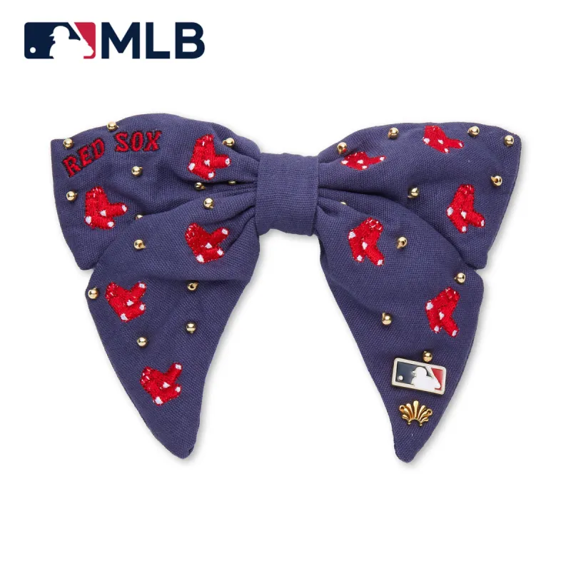 BOSTON RED SOX LELE SADOUGHI / MLB NAVY BOW BARRETTE sold by Lele Sadoughi