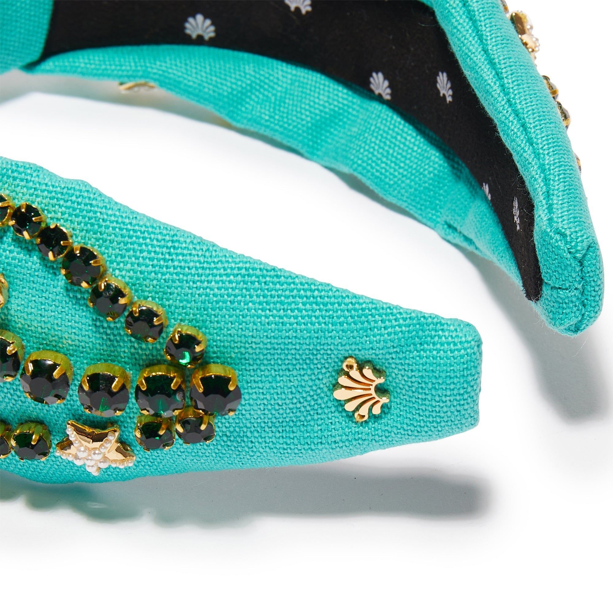 LAGOON SEA LIFE CRYSTAL KNOTTED HEADBAND sold by Lele Sadoughi product image thumbnail 3