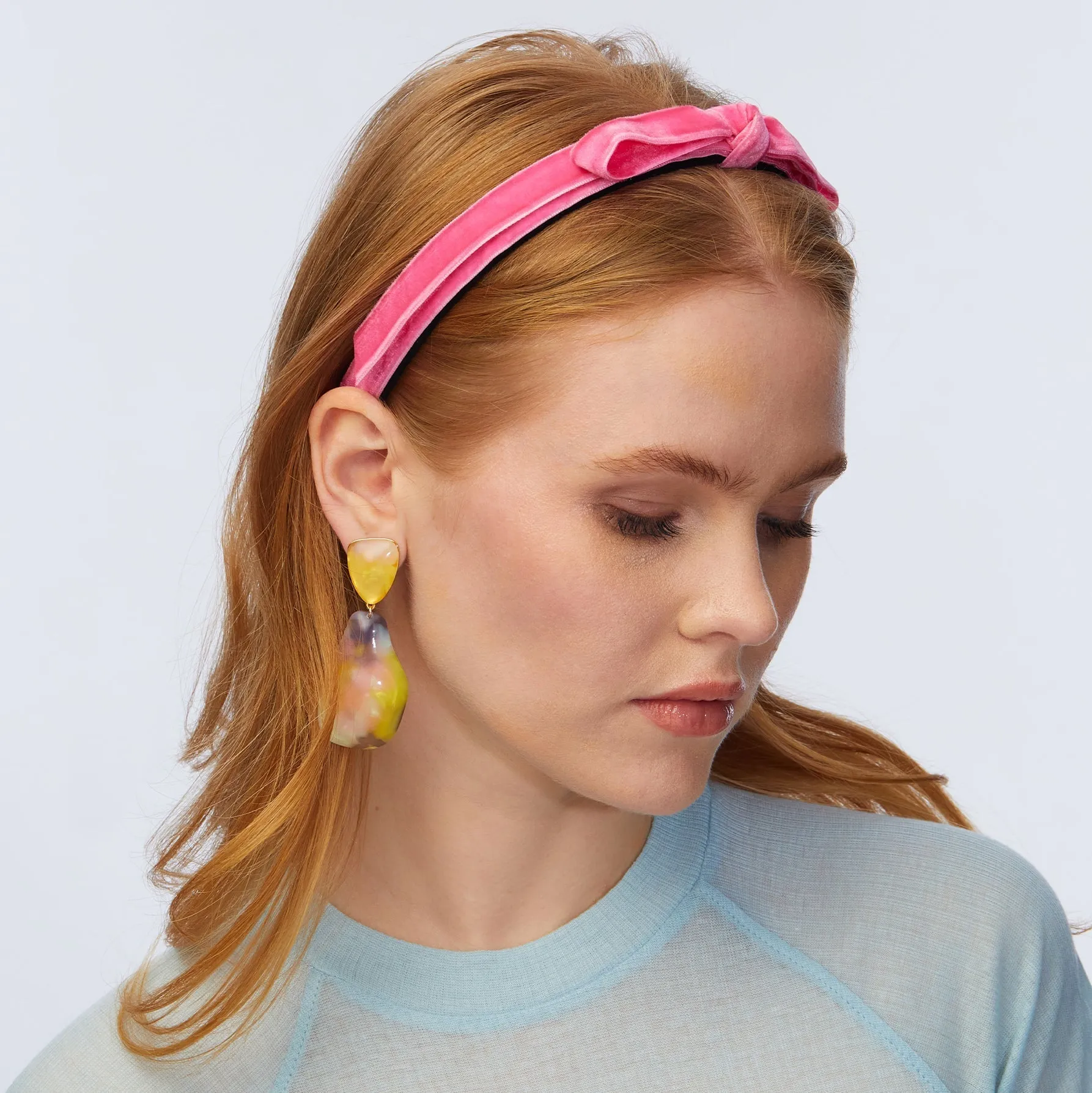 PINK BARDOT RIBBON HEADBAND sold by Lele Sadoughi product image thumbnail 4