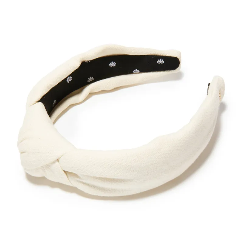 IVORY WOVEN HEADBAND sold by Lele Sadoughi