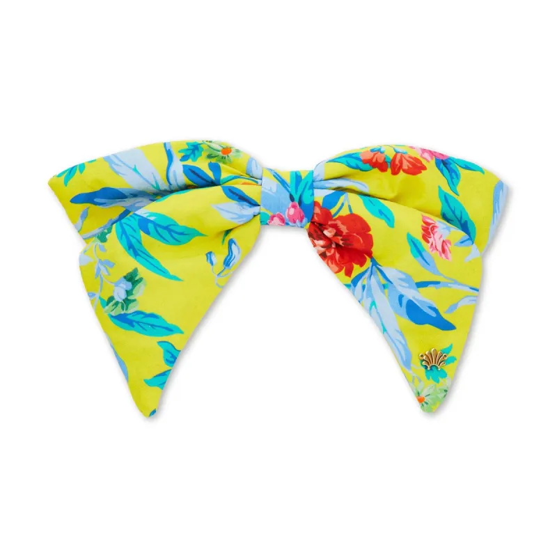 MATILDA BLOOM PRINTED BOW BARRETTE sold by Lele Sadoughi