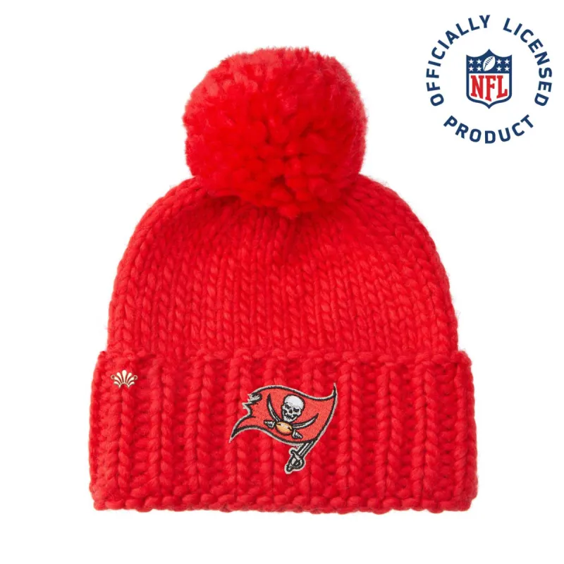 TAMPA BAY BUCCANEERS LELE SADOUGHI X NFL RED LOGO BEANIE sold by Lele Sadoughi