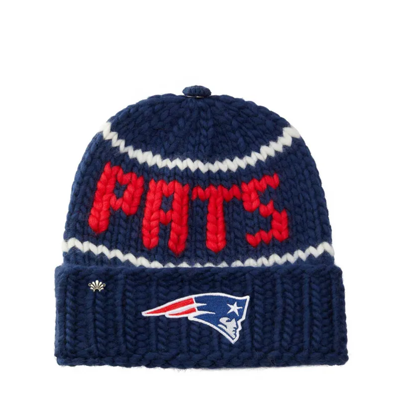 NEW ENGLAND PATRIOTS LELE SADOUGHI X NFL NAVY BEANIE sold by Lele Sadoughi