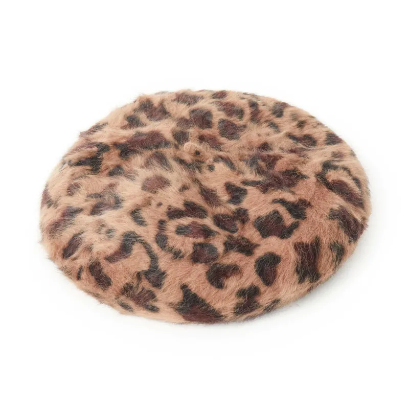LEOPARD KNIT BERET sold by Lele Sadoughi