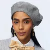 HEATHER GREY WOOL FELT BERET sold by Lele Sadoughi