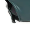 CHARCOAL FAUX LEATHER BASEBALL CAP sold by Lele Sadoughi