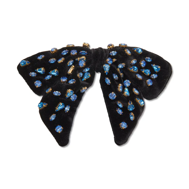JET CANDY OVERSIZED BOW BARRETTE sold by Lele Sadoughi
