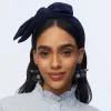 MIDNIGHT LACE PRINTED HOLLY HEADBAND sold by Lele Sadoughi