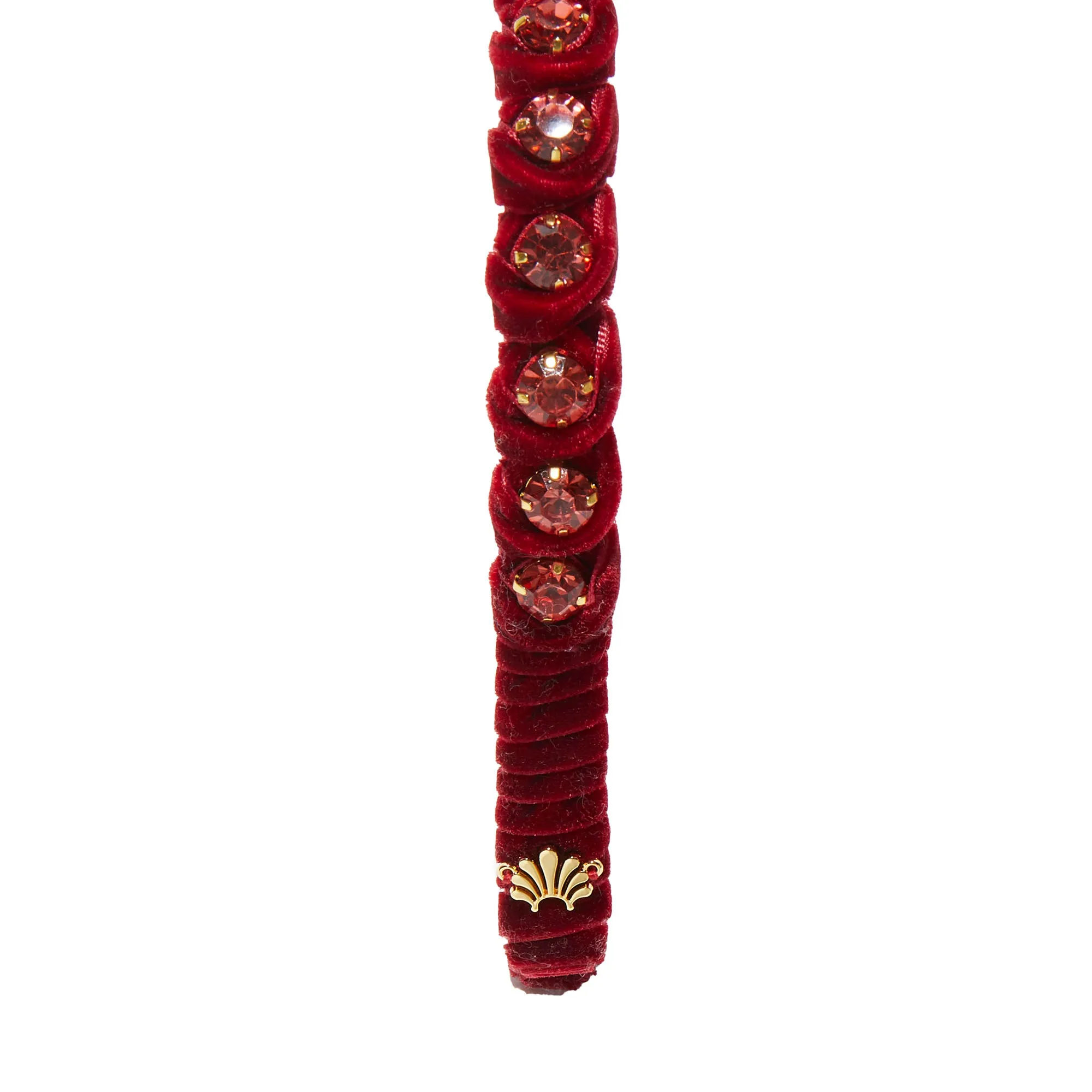 MERLOT GRADUATED CRYSTAL HEADBAND sold by Lele Sadoughi product image thumbnail 5