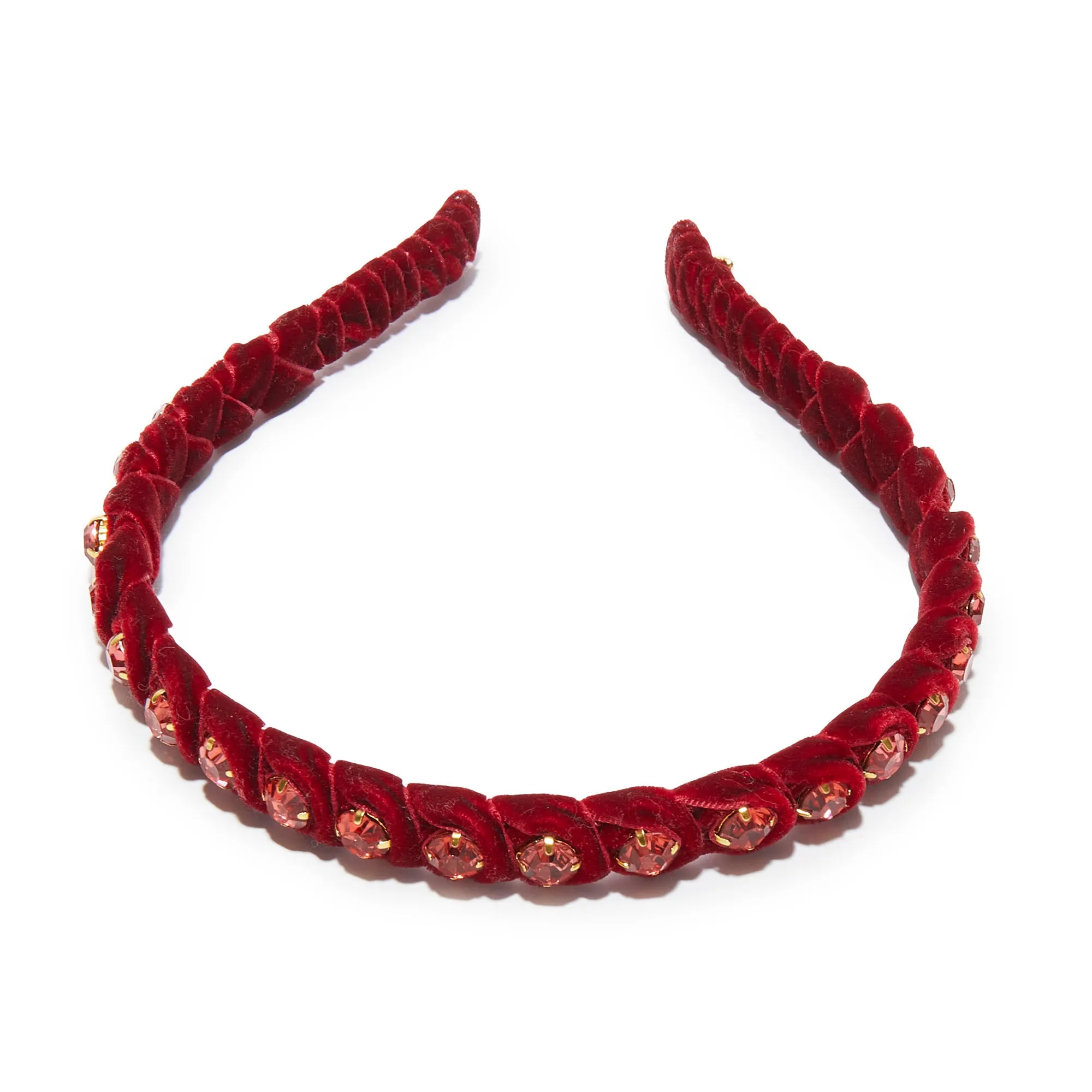 MERLOT GRADUATED CRYSTAL HEADBAND sold by Lele Sadoughi product image thumbnail 3