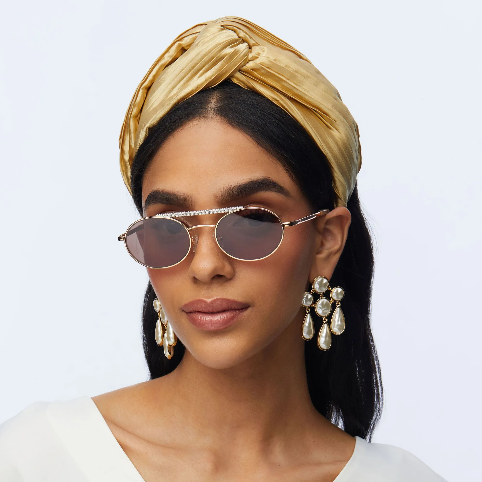 GOLD GRETA HEADBAND sold by Lele Sadoughi product image thumbnail 2