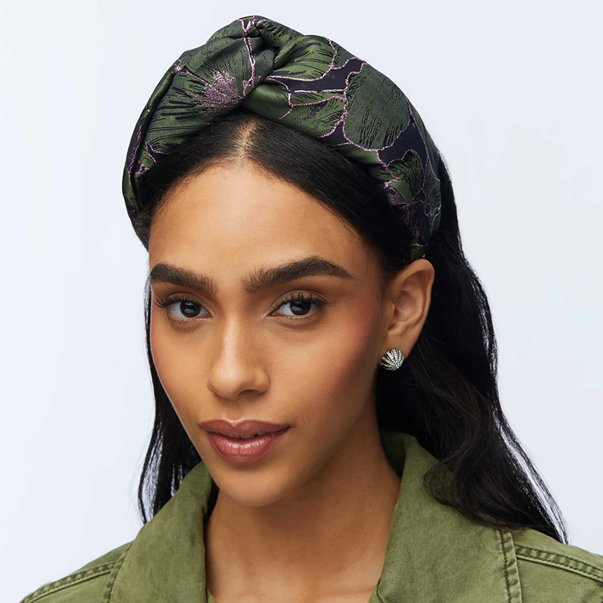 GARDEN FLORAL PRINTED GRETA HEADBAND sold by Lele Sadoughi product image thumbnail 2
