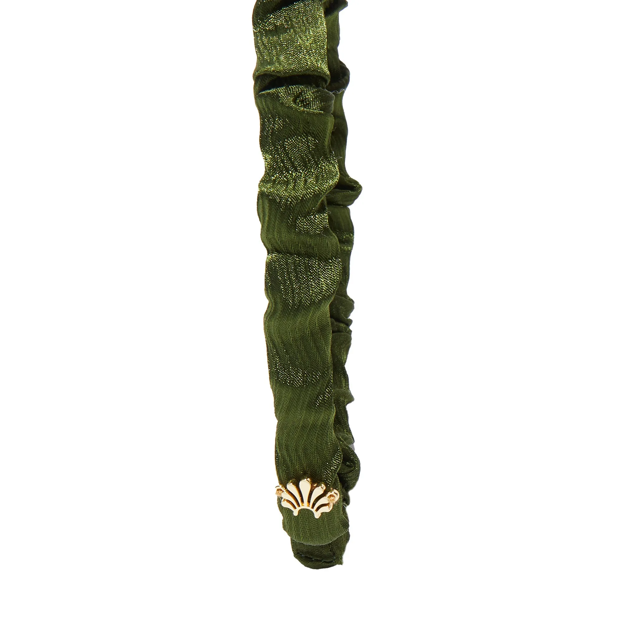 PINE GREEN JESSIE SILK HEADBAND sold by Lele Sadoughi product image thumbnail 5