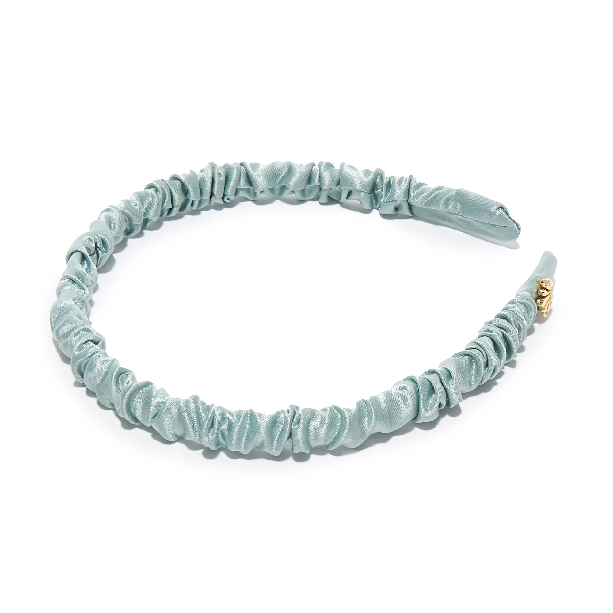 FRENCH BLUE JESSIE SILK HEADBAND sold by Lele Sadoughi