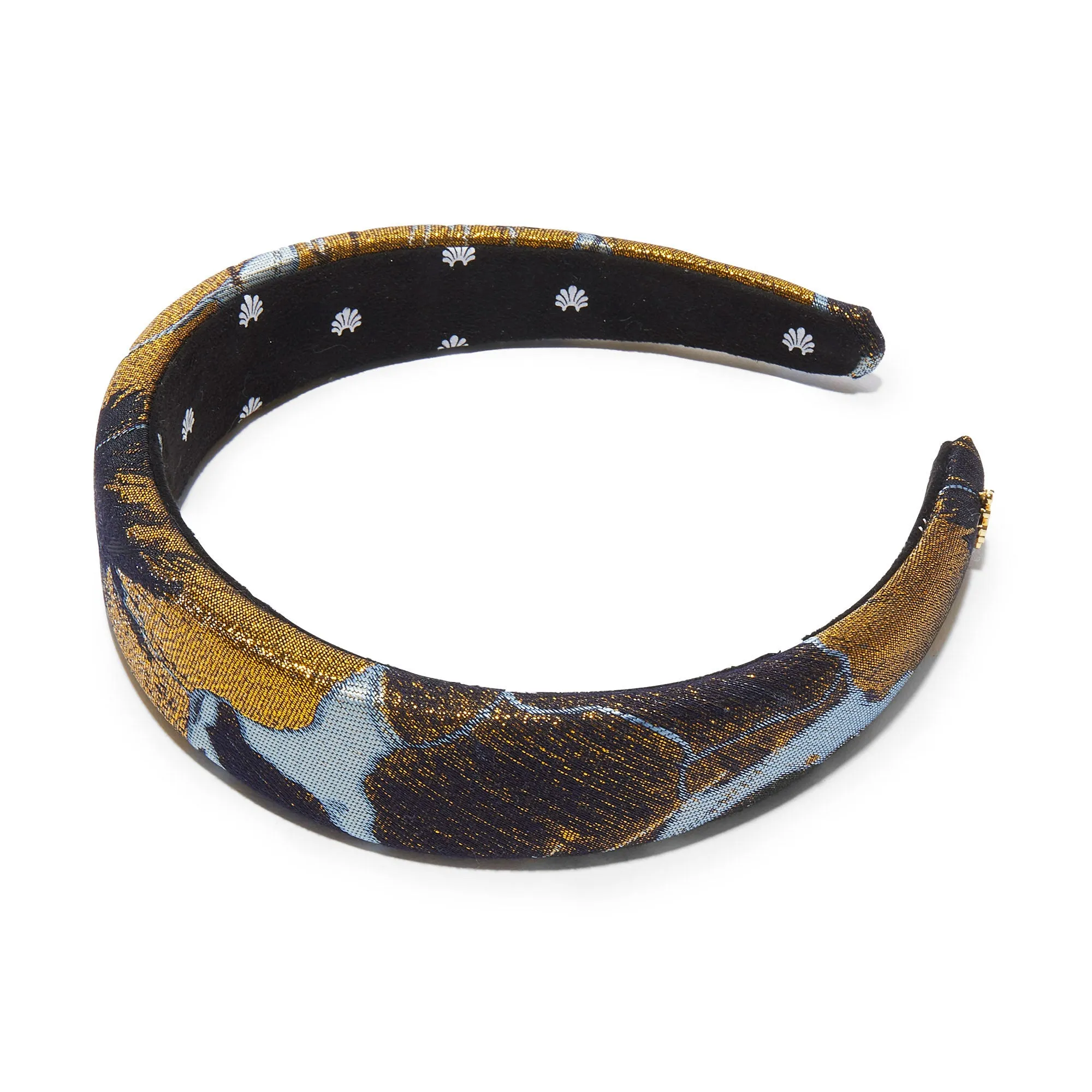 FRENCH BLUE FLORAL ALICE HEADBAND sold by Lele Sadoughi