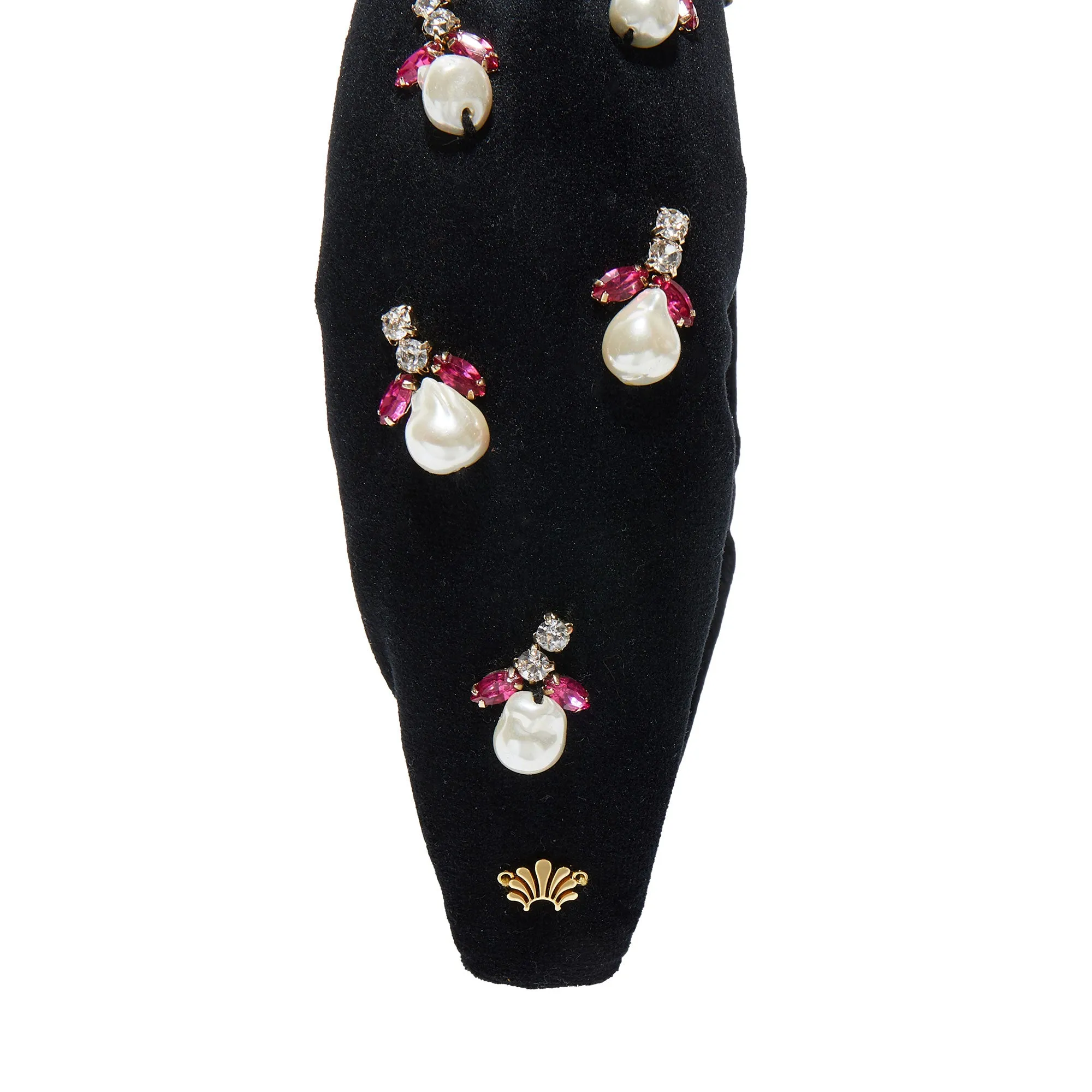 JET ACORN PEARL KNOTTED HEADBAND sold by Lele Sadoughi product image thumbnail 5