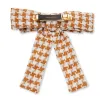 CEDAR TWEED ACORN PEARL ANTOINETTE BOW BARRETTE sold by Lele Sadoughi