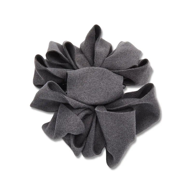 CHARCOAL RITA RIBBON CLAW CLIP sold by Lele Sadoughi