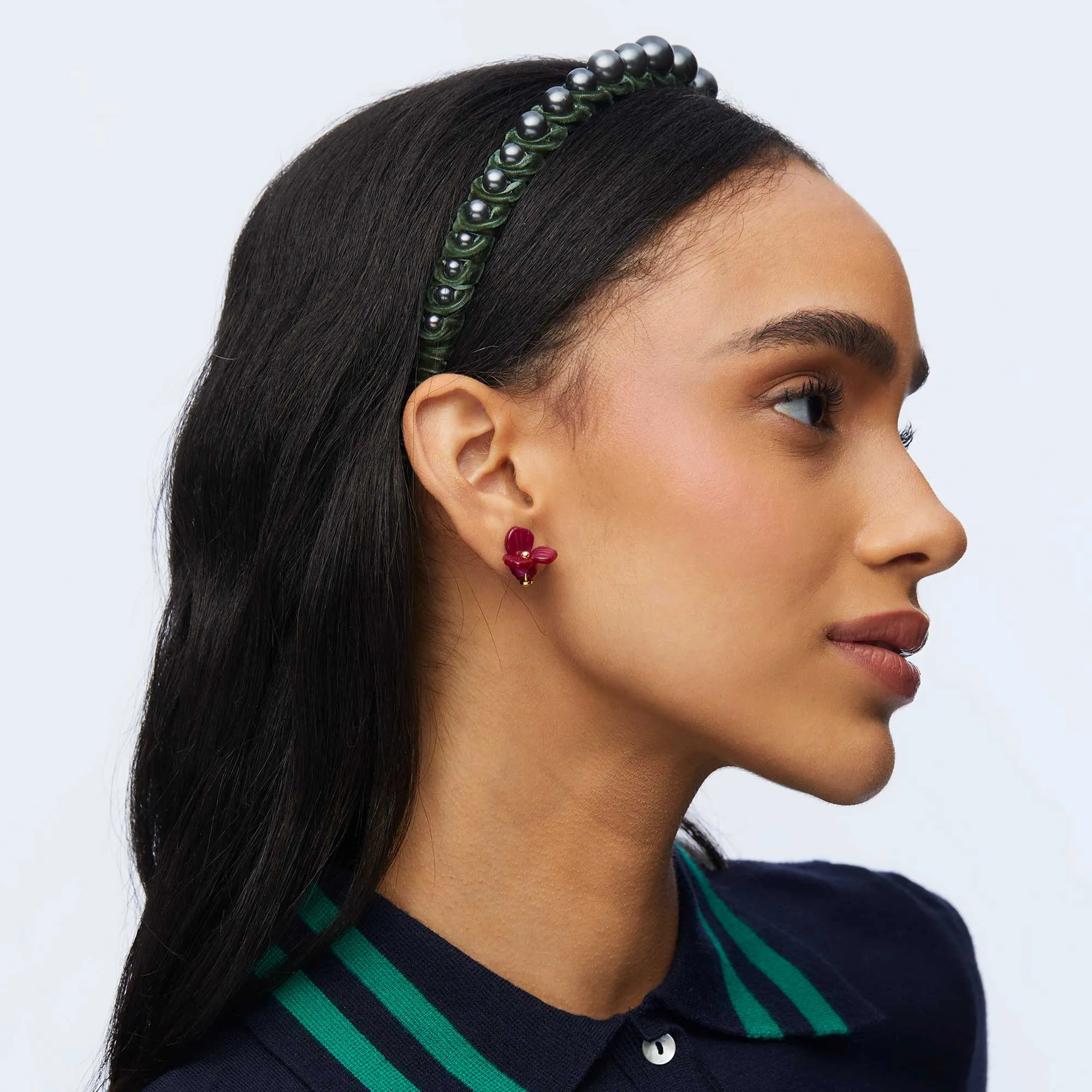 TAHITIAN PEARL GRADUATED HEADBAND sold by Lele Sadoughi product image thumbnail 4