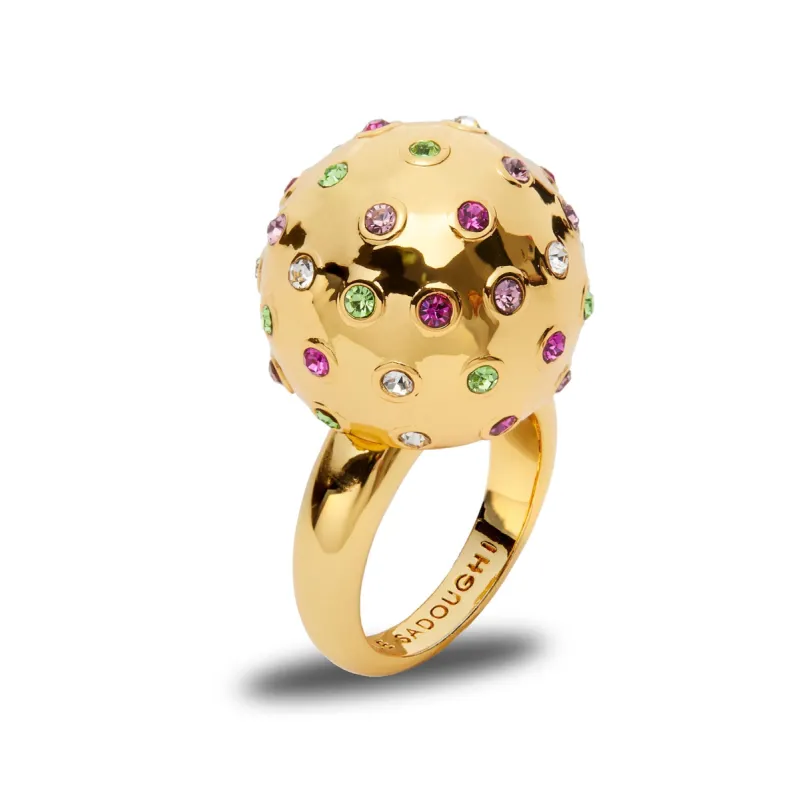 JEWELED MEADOW DOME RING sold by Lele Sadoughi